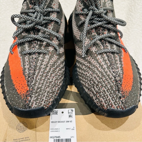 Adidas Yeezy Boost 350 V2 Carbel/Stegry HQ7045 - Men's Size 9 - Picture 3 of 9